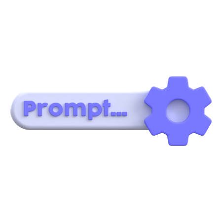 Prompt Settings  3D Icon