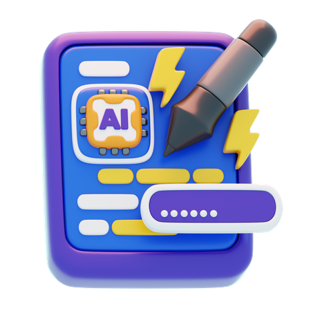Prompt Writing  3D Icon