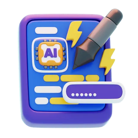 Prompt Writing  3D Icon