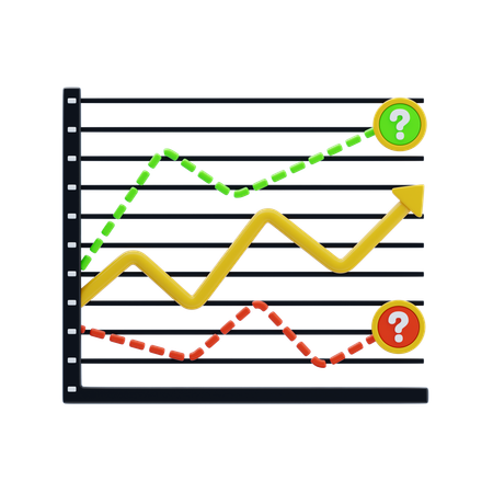 Pronóstico de tendencia  3D Icon