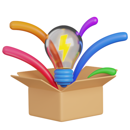 Sai da caixa  3D Icon