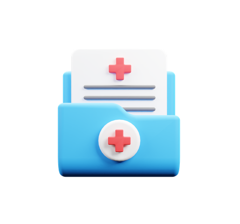 Registo médico  3D Icon