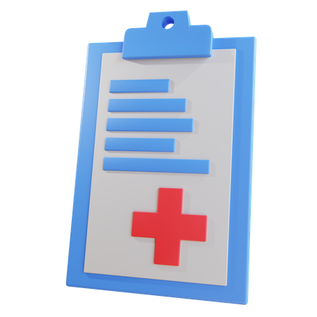 Registo médico  3D Icon