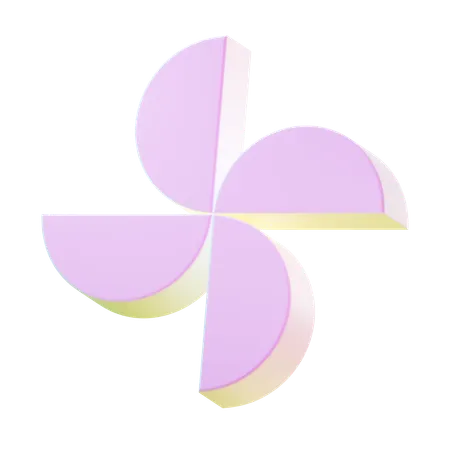 Propeller Abstract Shape  3D Icon