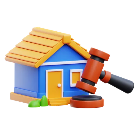 Property Auction  3D Icon