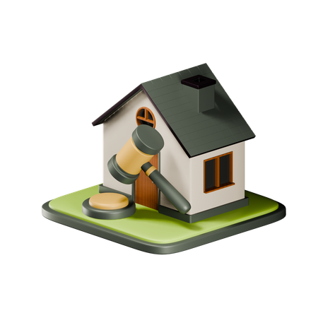 不動産オークション  3D Icon