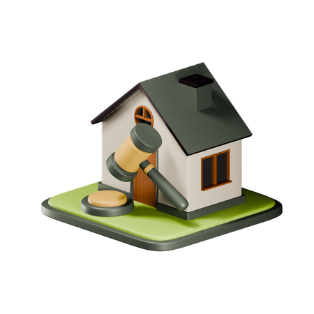 Property Auction  3D Icon
