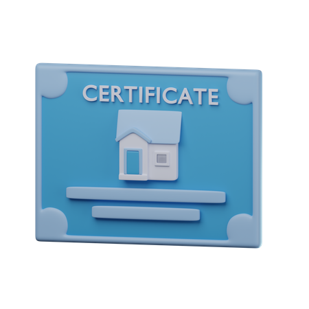 Property Certificate  3D Icon