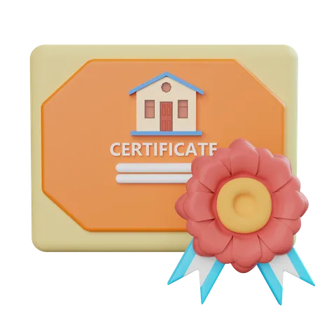 Property Certificate  3D Icon