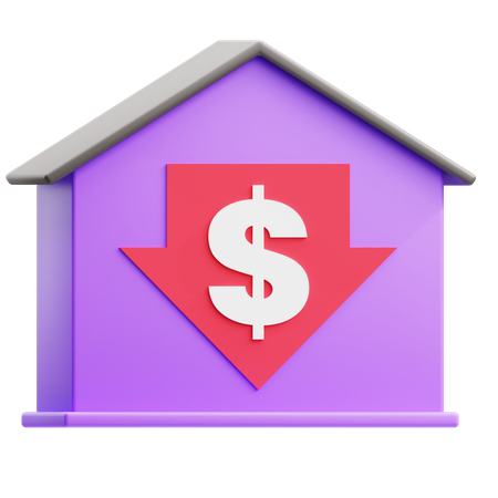Property Decrease 3D Icon