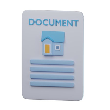 Property Document  3D Icon