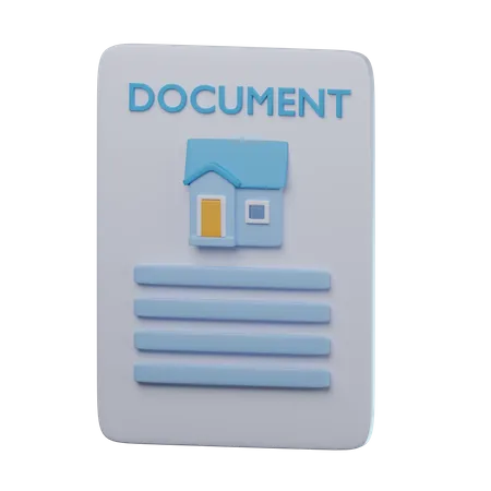 Property Document  3D Icon