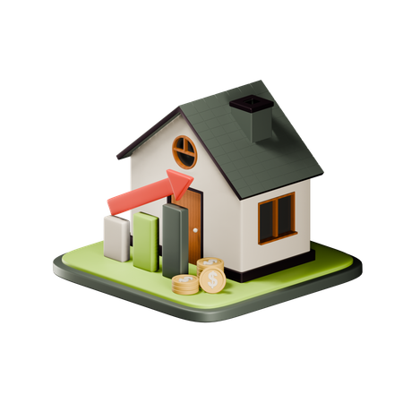 Property Growth  3D Icon