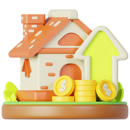 Property Growth  3D Icon