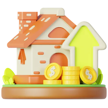 Property Growth  3D Icon