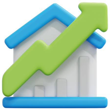 Property Growth  3D Icon