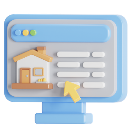 Property hunt  3D Icon