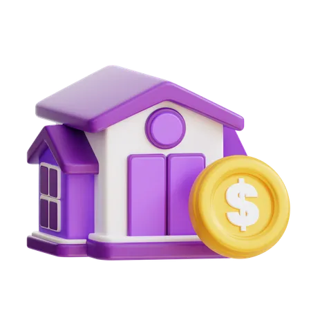 3 D Property Investment Icon 3D Icon