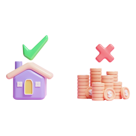 Property Is Better Than Money  3D Icon