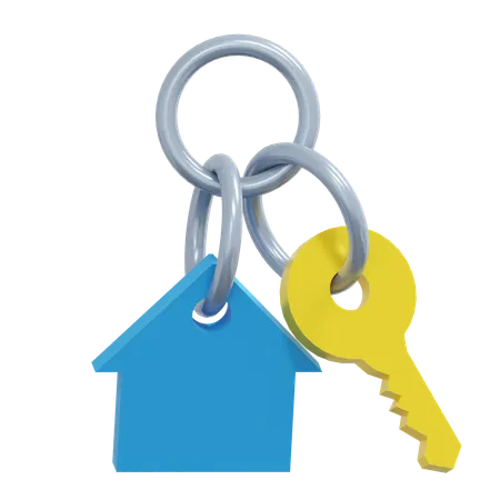 Property Key Real Estate 3 D Icon Illustration 3D Icon