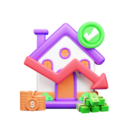 Property Loss  3D Icon