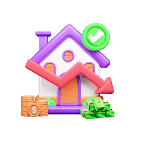 Property Loss  3D Icon