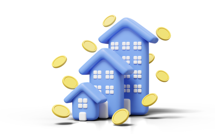 Property Money  3D Icon