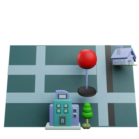 Property Pin Location  3D Icon