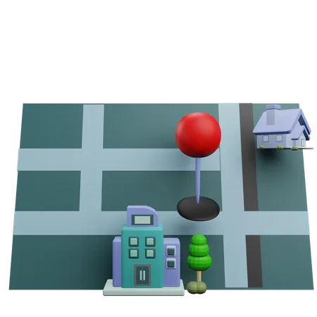 Property Pin Location 3D Icon