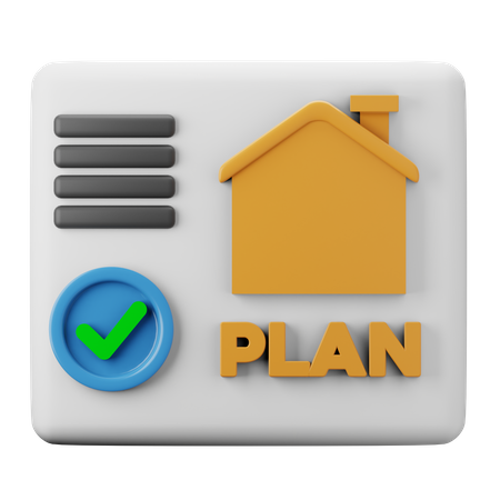 Property Plan  3D Icon