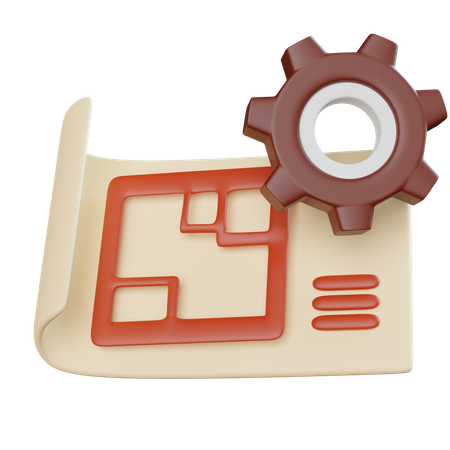 Property plan  3D Icon