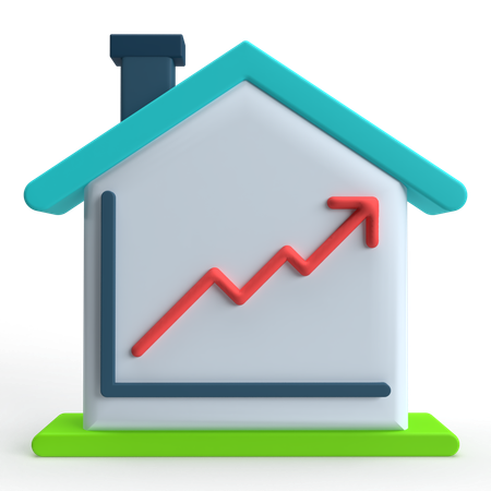 Property Rate Increase  3D Icon