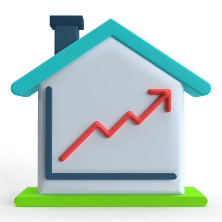 Property Rate Increase  3D Icon