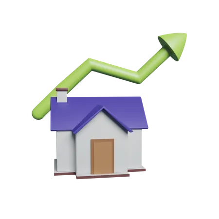 Property Rate Increase  3D Icon