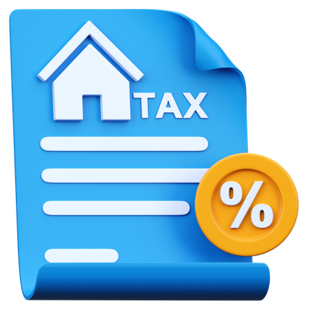 Property Tax  3D Icon