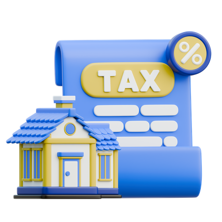 Property Tax  3D Icon