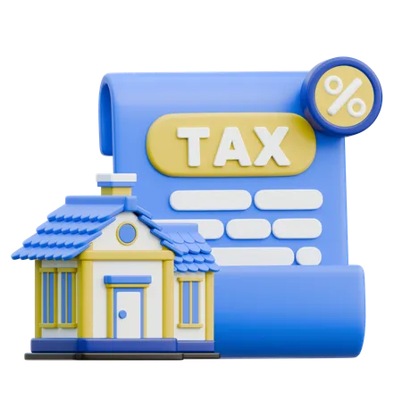 Property Tax  3D Icon