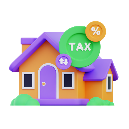 Property Tax  3D Icon