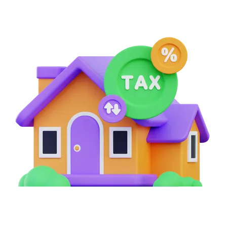 Property Tax  3D Icon