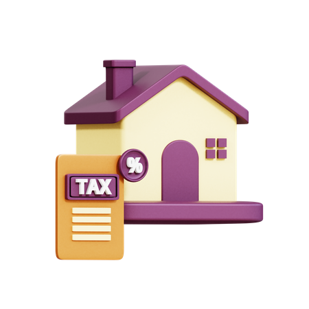 Property Tax  3D Icon