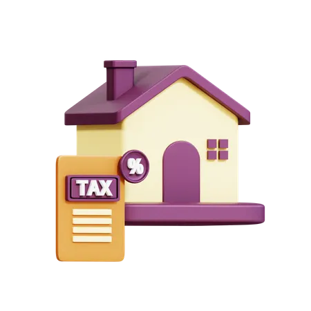 Property Tax  3D Icon