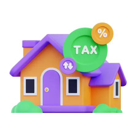 Property Tax  3D Icon