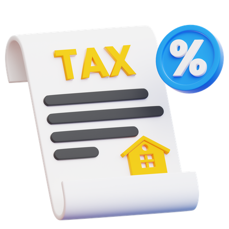 Property Tax  3D Icon