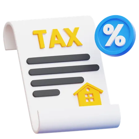 Property Tax  3D Icon