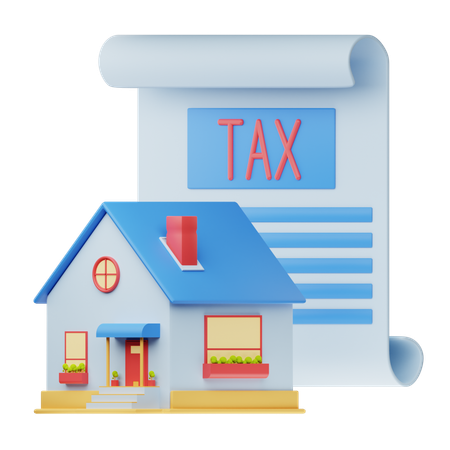 Property Tax  3D Icon