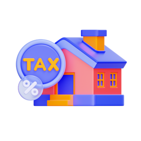 Property Tax  3D Icon