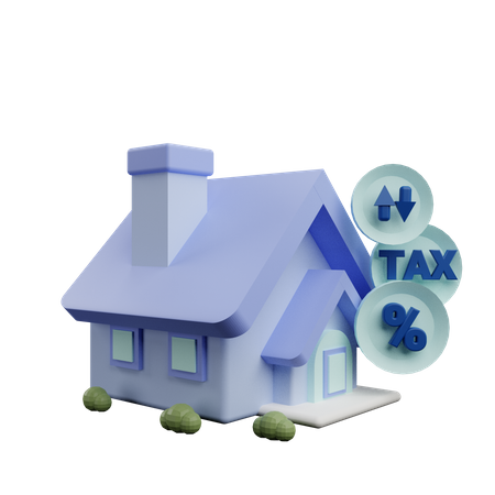 Property Tax 3D Icon