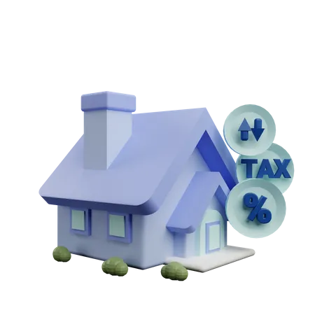 Property Tax 3D Icon