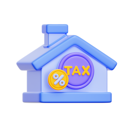 Property Tax Calculation  3D Icon