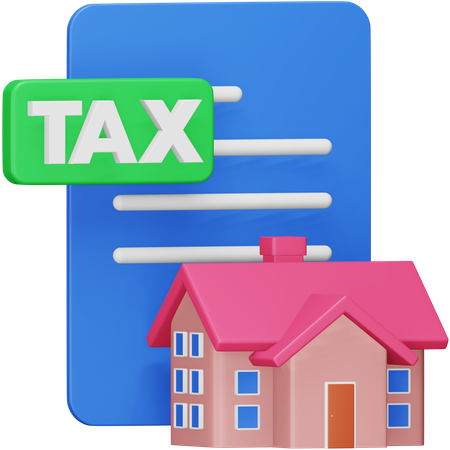 Property Tax Paper  3D Icon